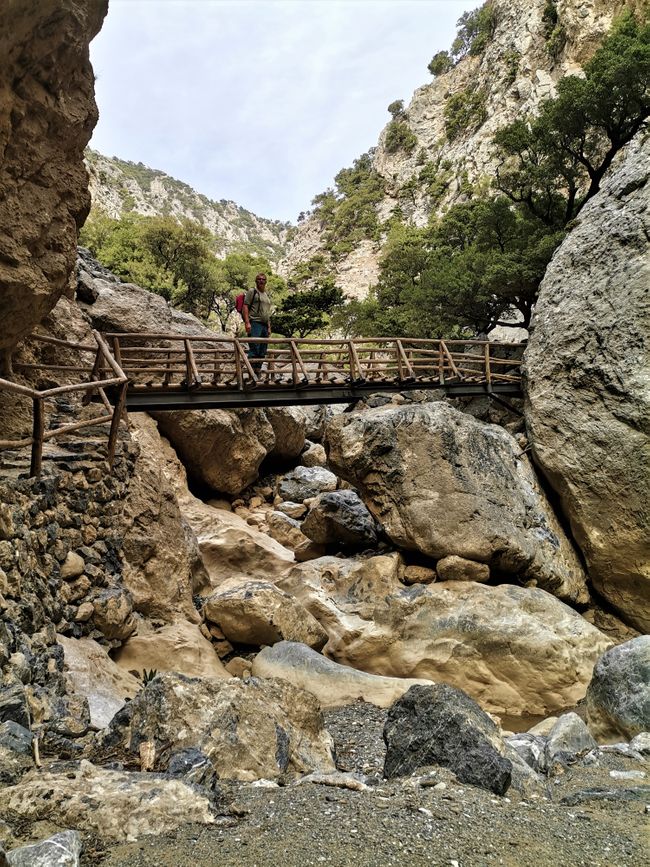 Hiking in the Rouvas Gorge