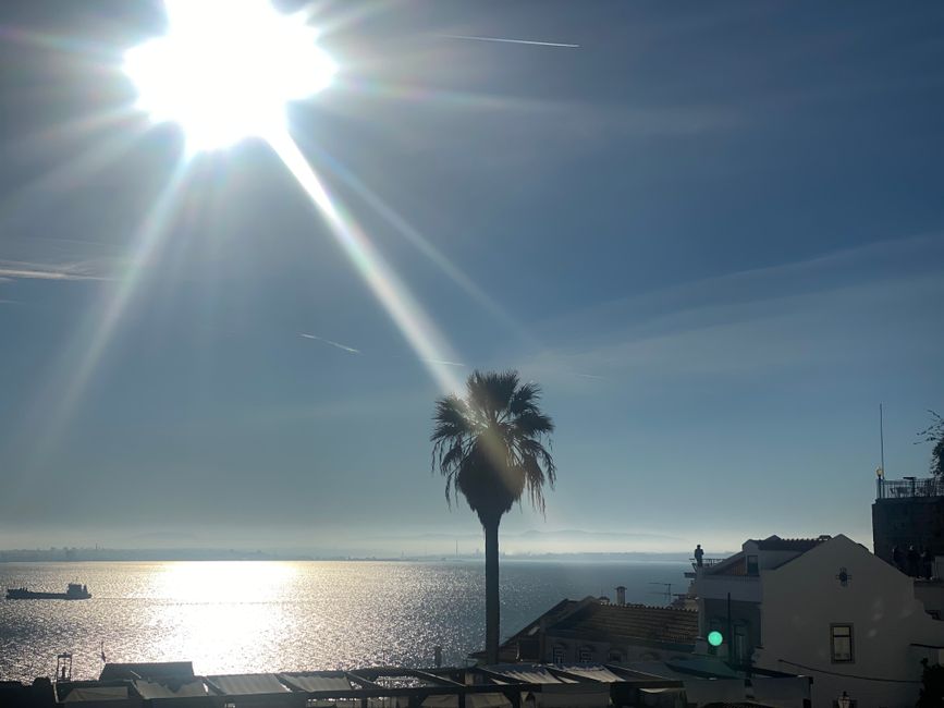Soleil, calme, mer, gens