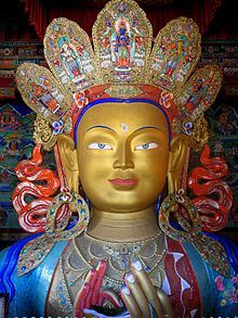 1983 fertigte Nawang Tsering diese Maitreya Statue an.