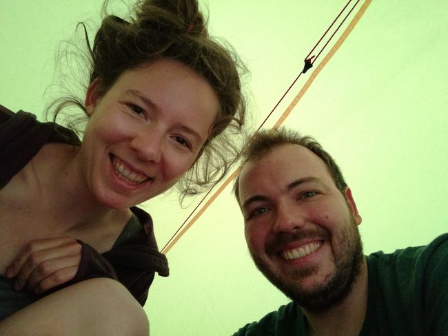 Selfie in the tent 