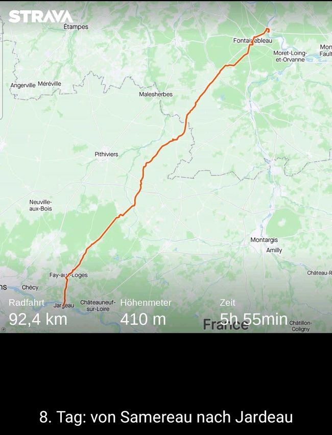 8th Day: from Samereau to Jargeau