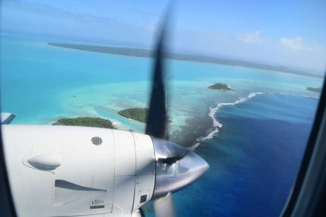 Approaching Aitutaki
