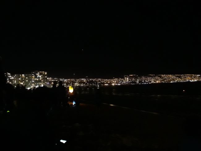 Küste von Viña del Mar und Valparaíso