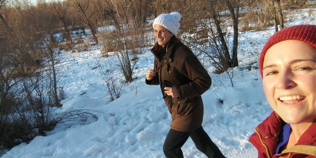 In Omsk, there wasn't much to do, so we went jogging