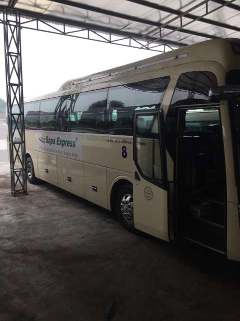 Our bus to Sapa
