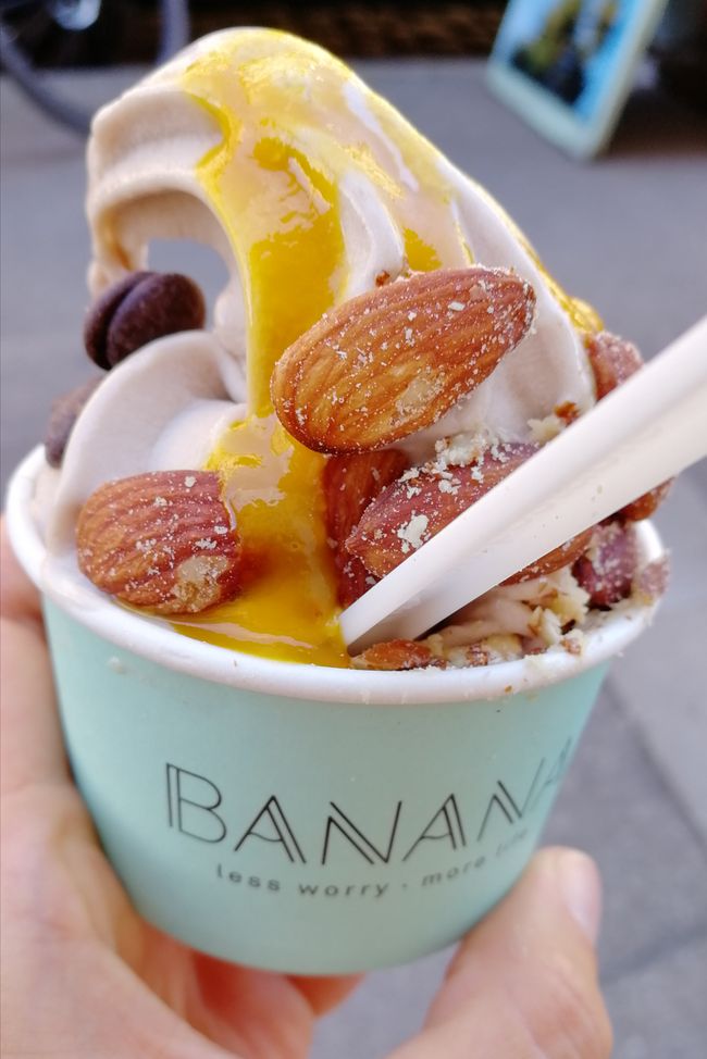 Ice cream made from rescued bananas <3