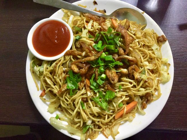 Chowmien with chicken