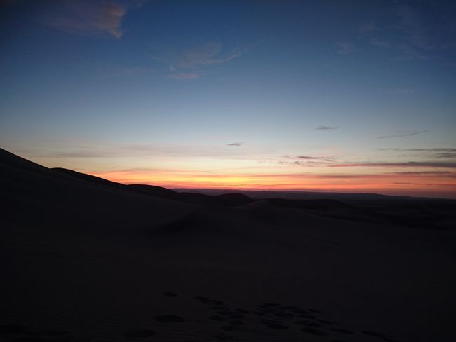 The sun in the desert