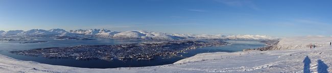 Blick von Oben über Tromsö