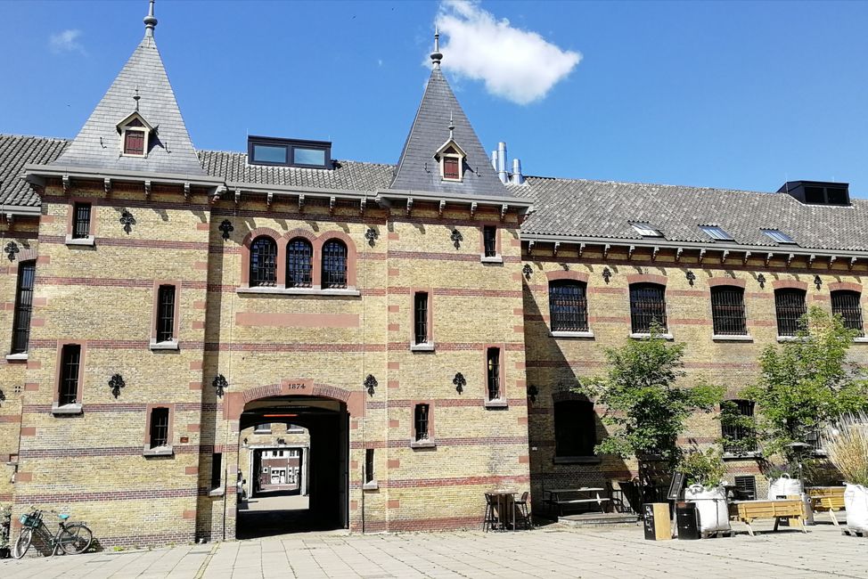 Former prison, now offices & shops in Leeuwarden