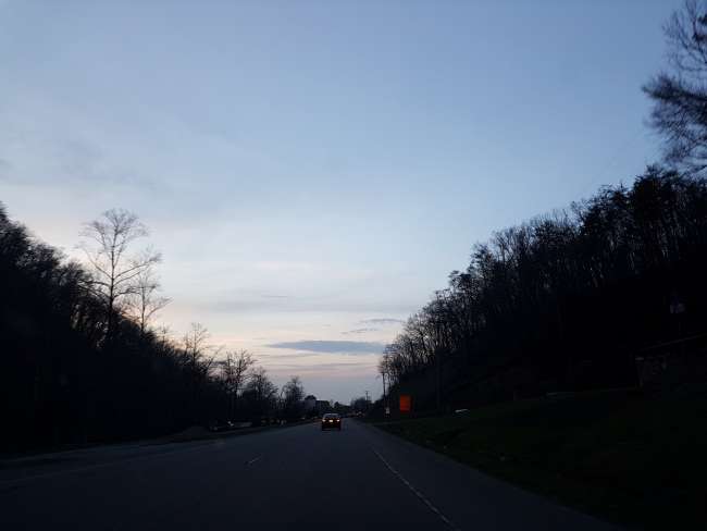 Pigeon Forge on the evening of arrival