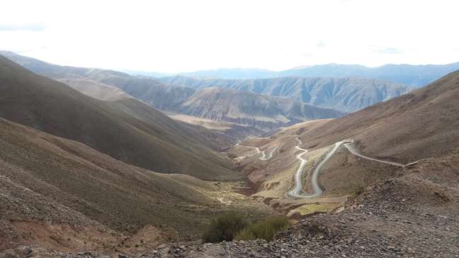 View of the valley on the way to Salinas Grandes