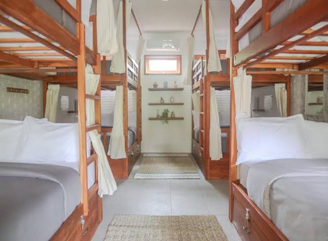 8-bed room at Puri Garden Hostel 