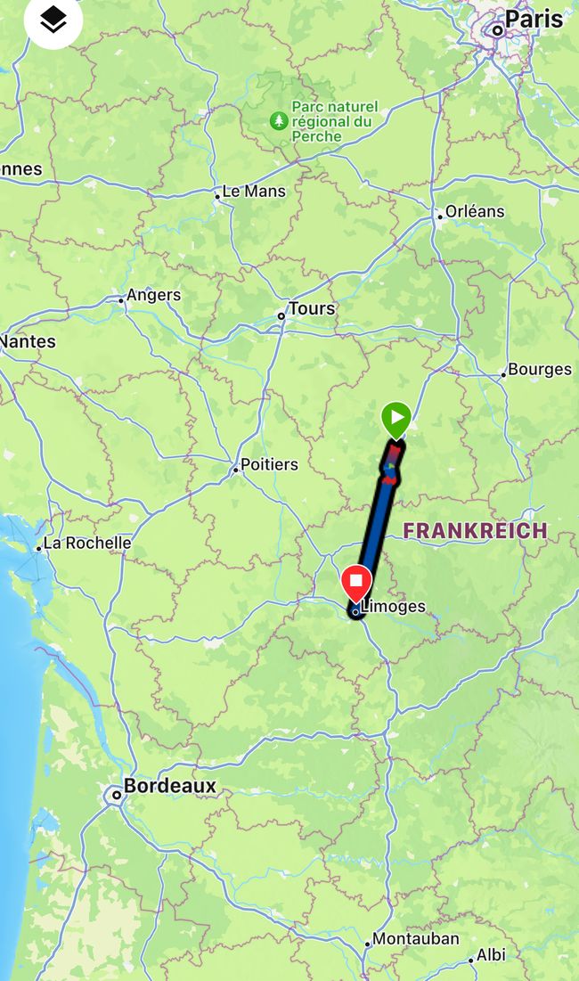 Von Châteauroux nach Limoges, Tag 14