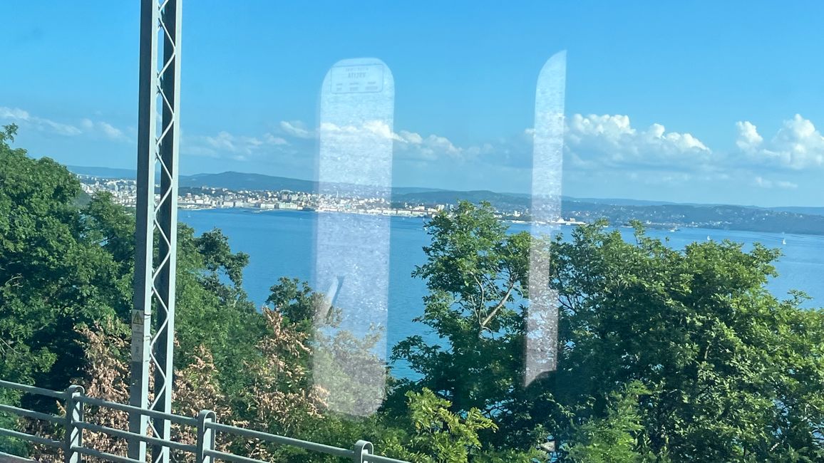 View of Trieste from the train