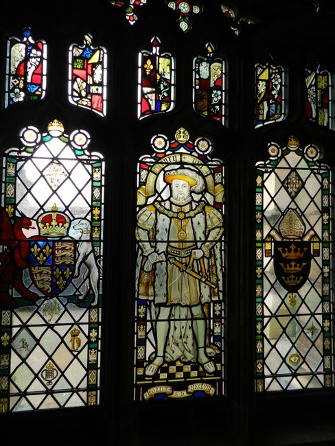 Fenster in Bristols Kathedrale, Henry VIII