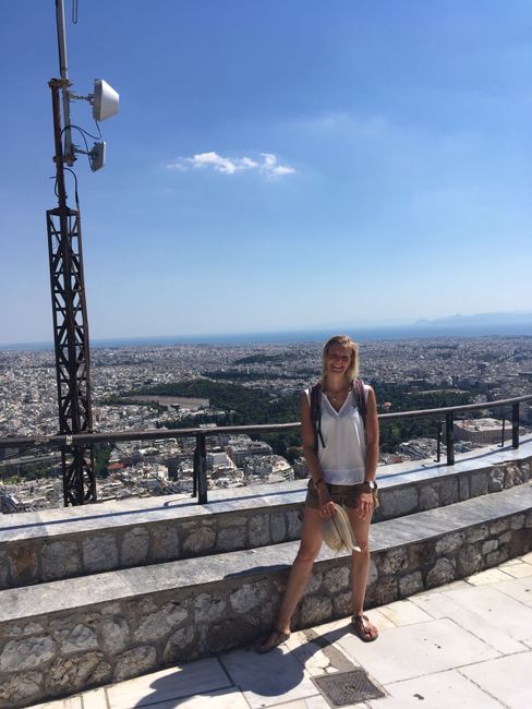 Maren on the road in Athens
