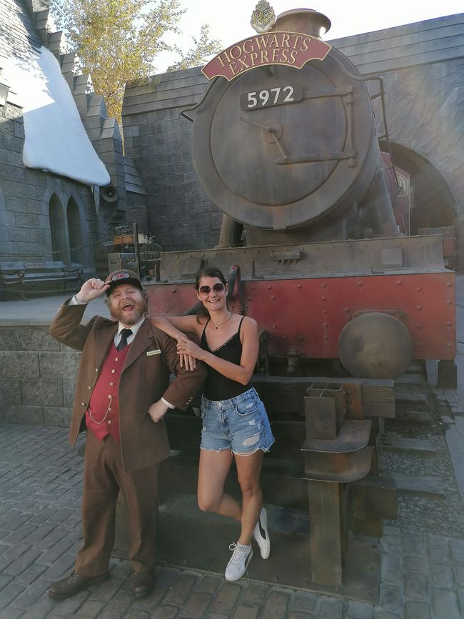 Anna on the way to Hogwarts!