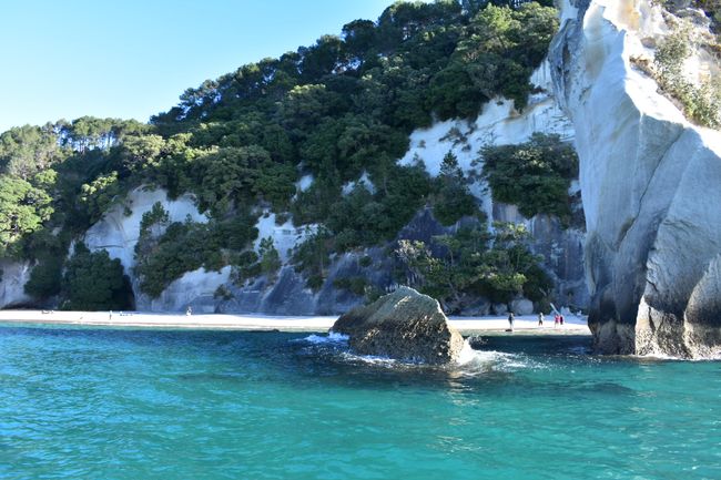 Hahei Beach and cathedral Cove