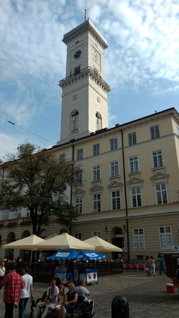 Town hall with tower