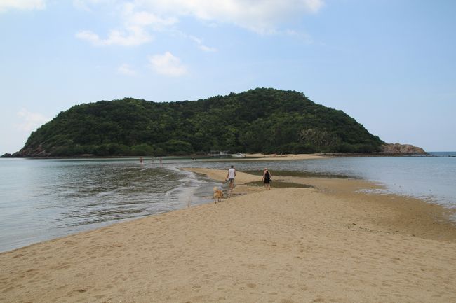 Die Sandbank zur Insel Koh Ma