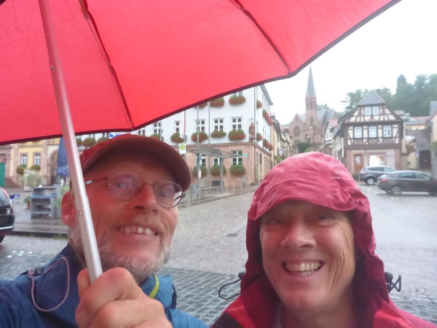 In the rain in Miltenberg