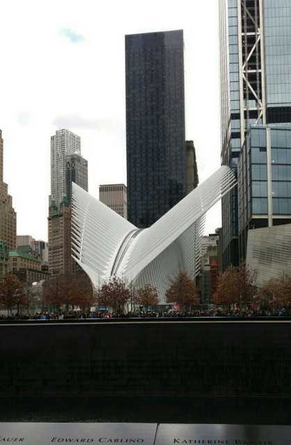Outside the World Trade Center (part of it)