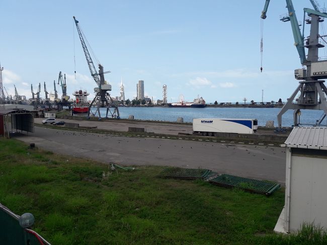the port in Batumi