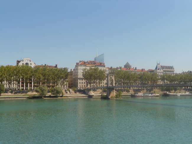 Sunny days by the river of Lyon