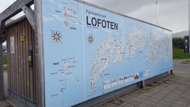 Partly cloudy with a view of Lofoten