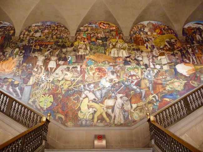 Diego Rivera Wandgemälde, Palacio Nacional 