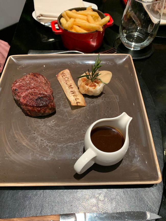 Steak mit Penfolds Sauce