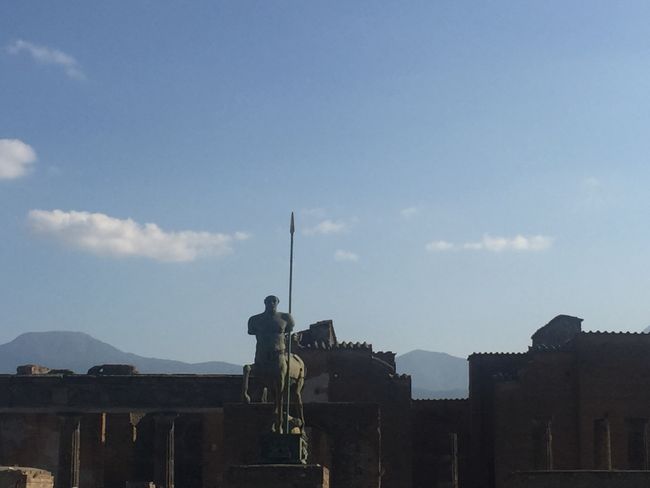 Pompeii on the edge of Vesuvius