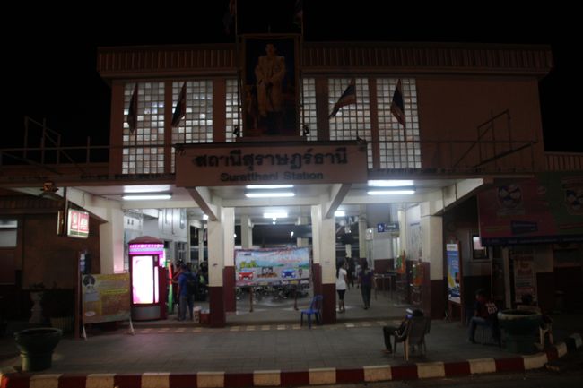 Tågstation i Surat Thani