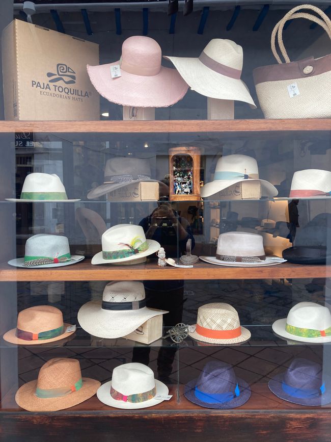 Traditional Panama hats (originally from Ecuador)