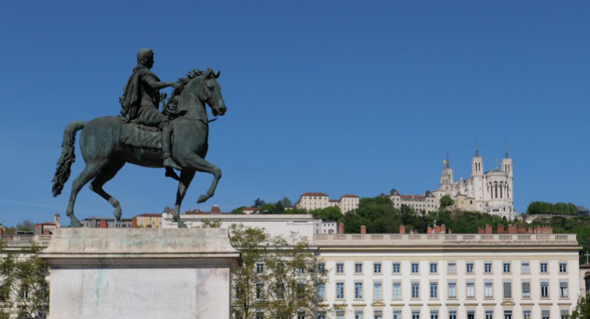 Reiterstandbild Ludwigs XIV auf dem Platz Bellecour 