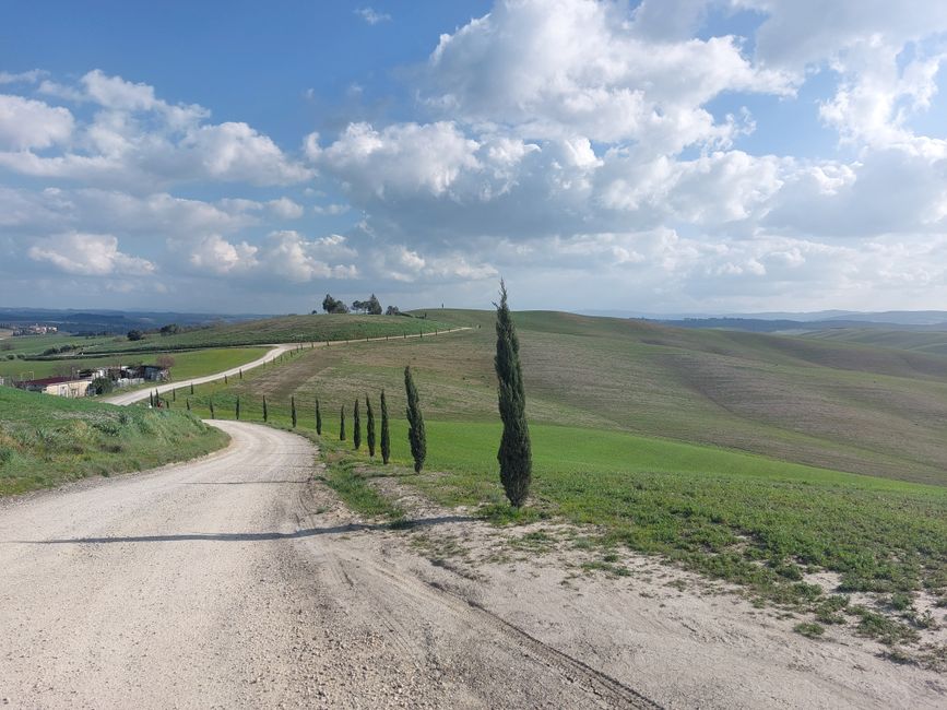 Via Francigena 'Road to Rome'. From Siena to Rome.