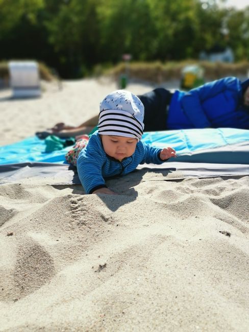 En la playa norte de Göhren