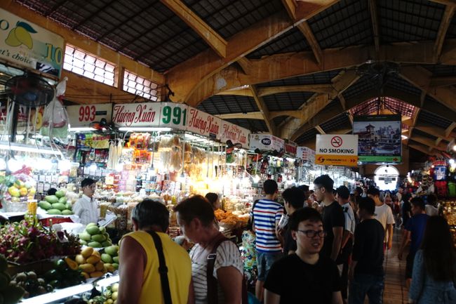 Hustle and bustle in the market