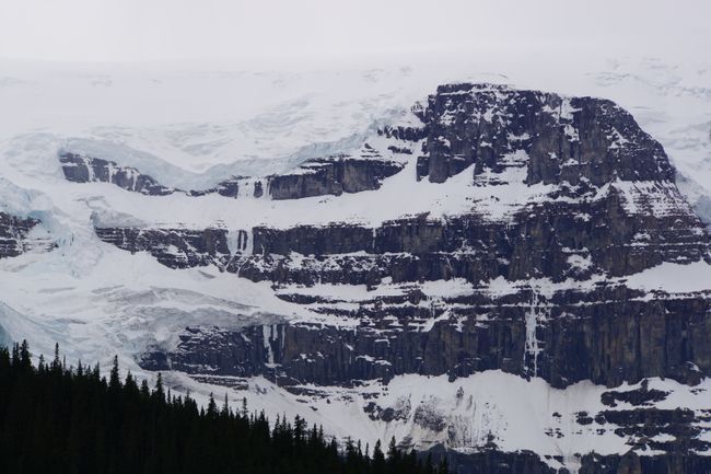 The Icefields Parkway to the Athabasca Glacier