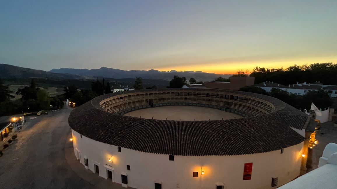 Sonnenuntergang von der Rooftop-Bar