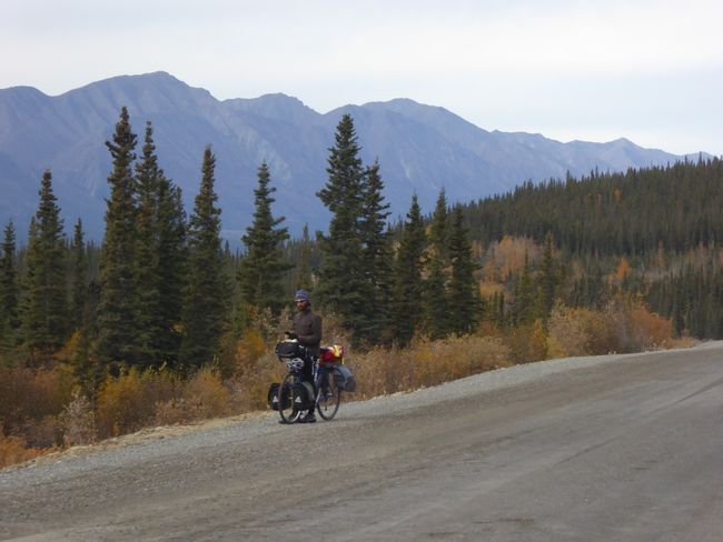 500km on the Alaska Highway from Canada to Alaska