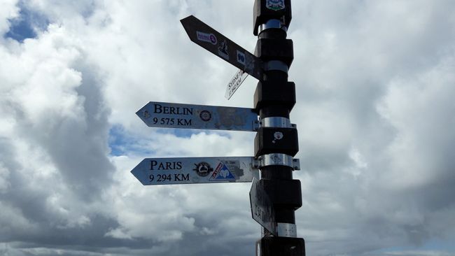 Signpost at the lighthouse