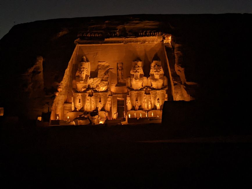 Temple of Nefertari by Night