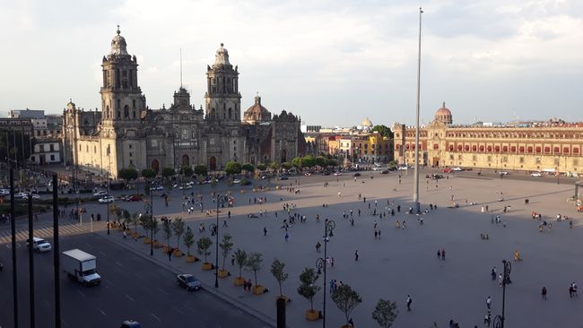 Zócalo with Cathedral