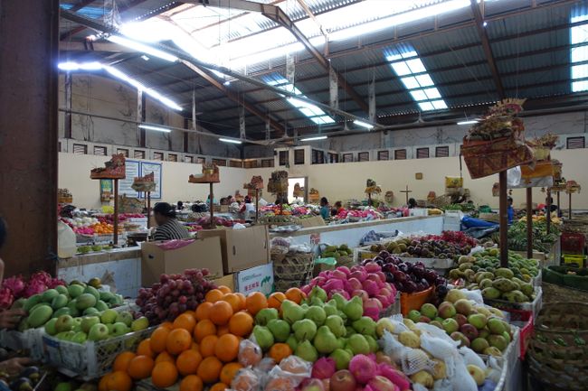 Market Hall A with fresh fruits and vegetables