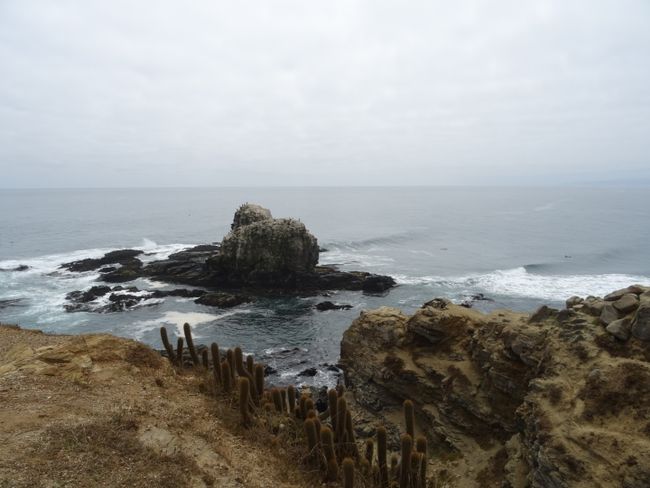 Fie raue chilenische Küste bietet hier nur für Mutige Badespaß