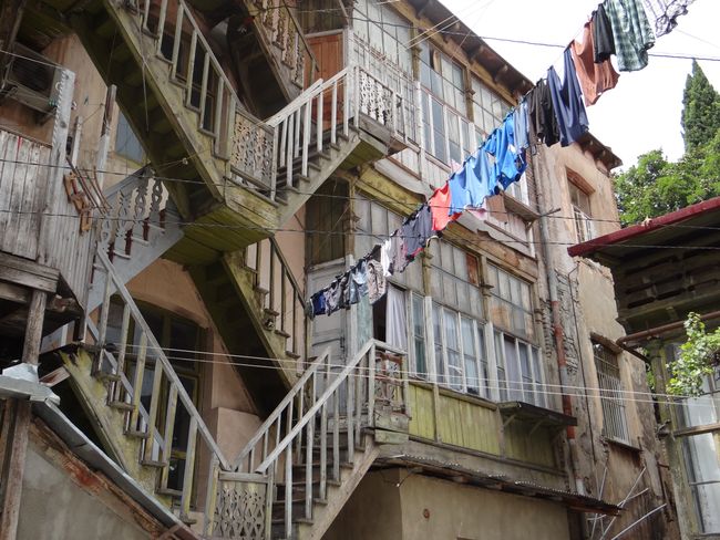 Traditional Georgian balconies