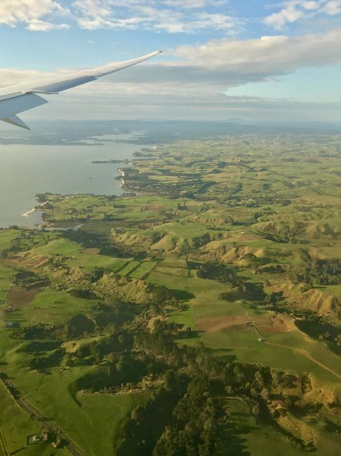 Anflug auf Neuseeland 
