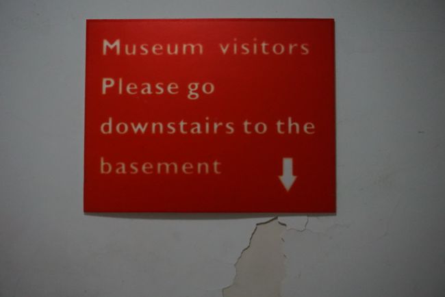 Strange entrance to the 'museum'